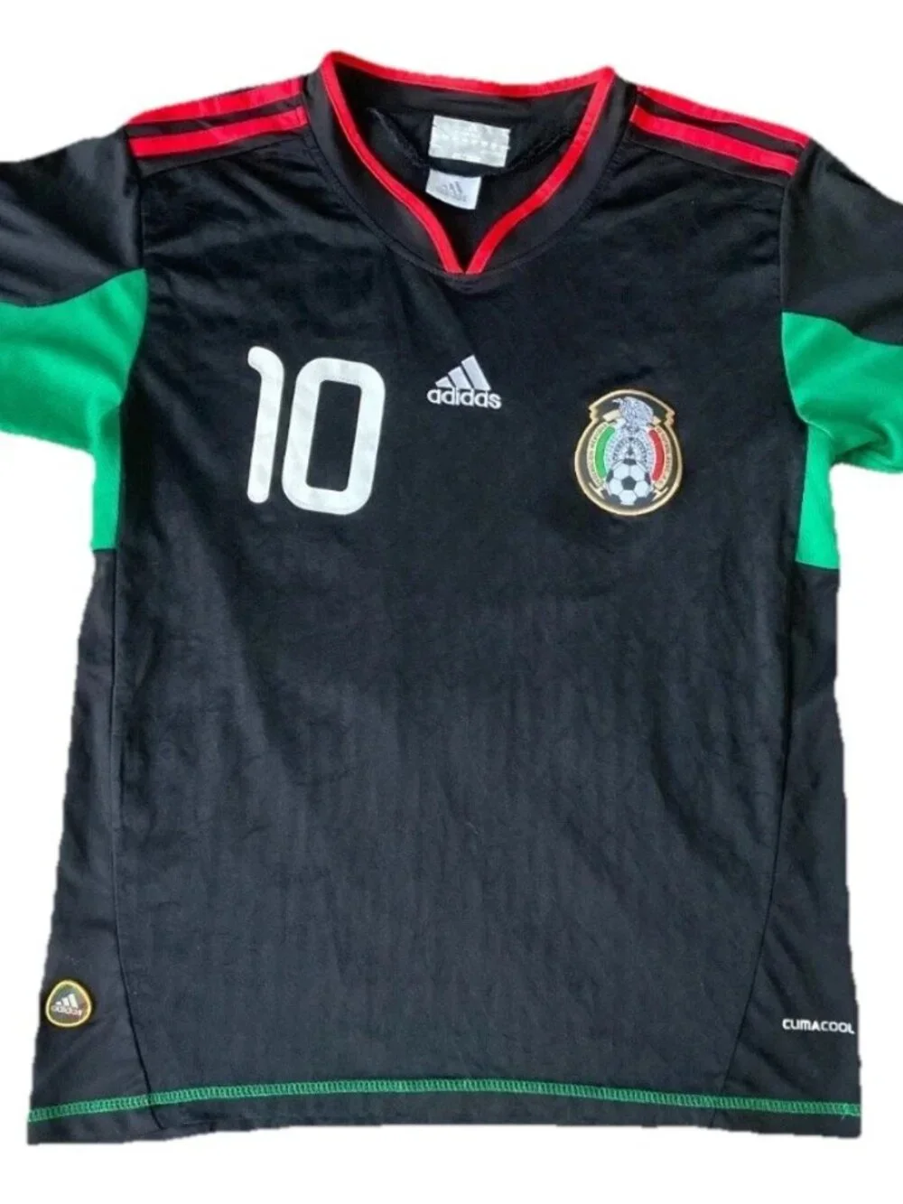 Mexico Cuauhtemoc Blanco #10 Adidas 2010 World Cup Soccer Jersey Mens S